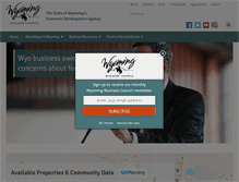 Tablet Screenshot of m.wyomingbusiness.org